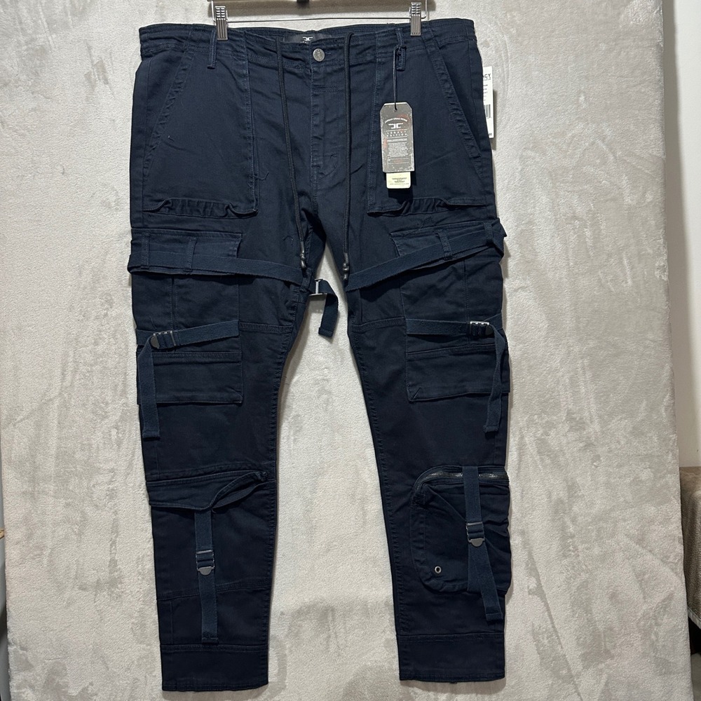 Jordan Craig Legacy Edition Navy Cargo Pants 40 NWT 5642M Mens Tactical Strap